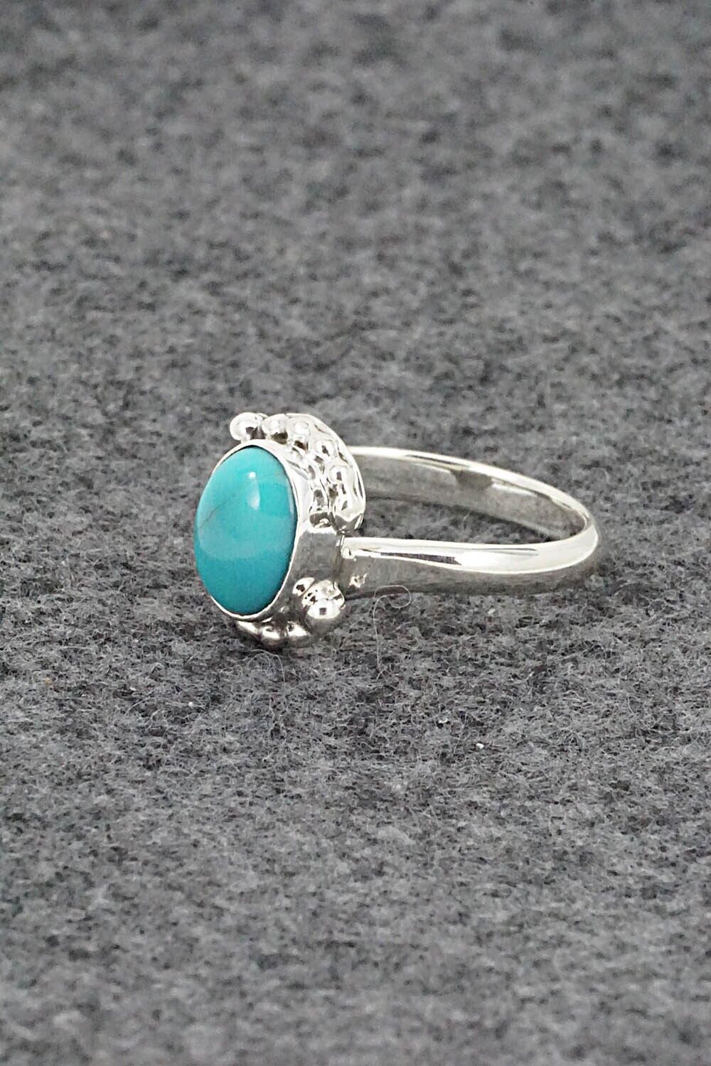 Turquoise & Sterling Silver Ring - William Begay - Size 6.75