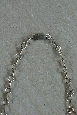 Navajo Turquoise and Sterling Silver Necklace - Fabian Delgarito - High Lonesome Trading