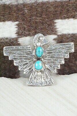 Turquoise & Sterling Silver Ring - Delbert Arviso - Size 8