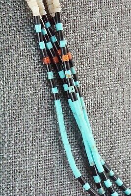 Turquoise, Shell, Coral & Sterling Silver Necklace - Esquipula Tenorio