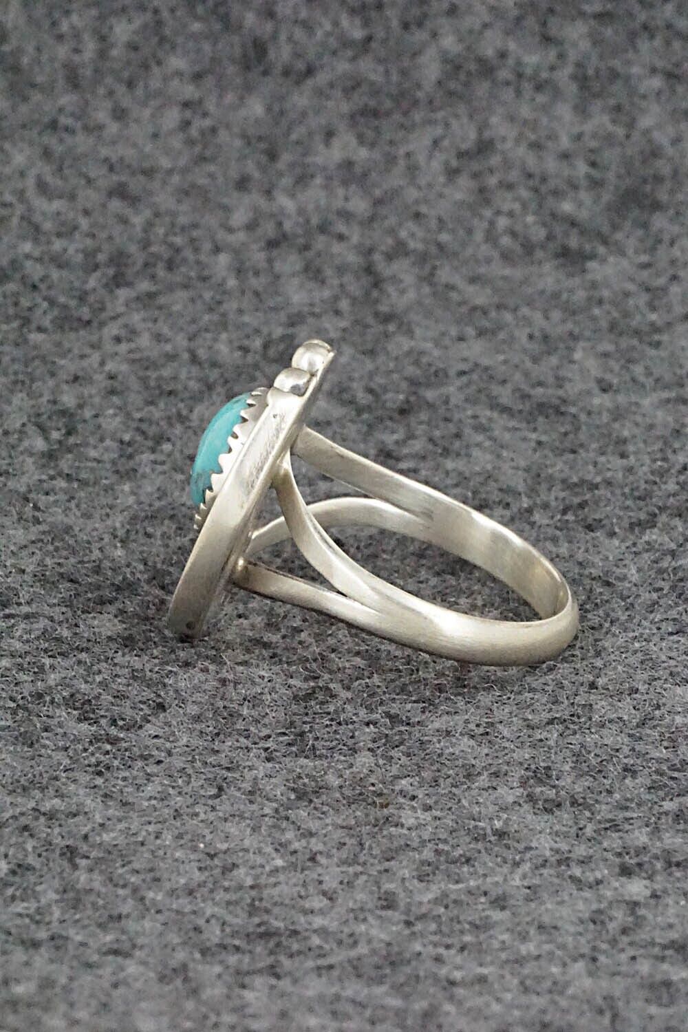 Turquoise & Sterling Silver Ring - Alice Rose Saunders - Size 6