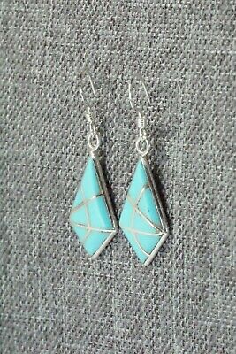 Turquoise & Sterling Silver Earrings - Laurie Kallestewa - High Lonesome Trading