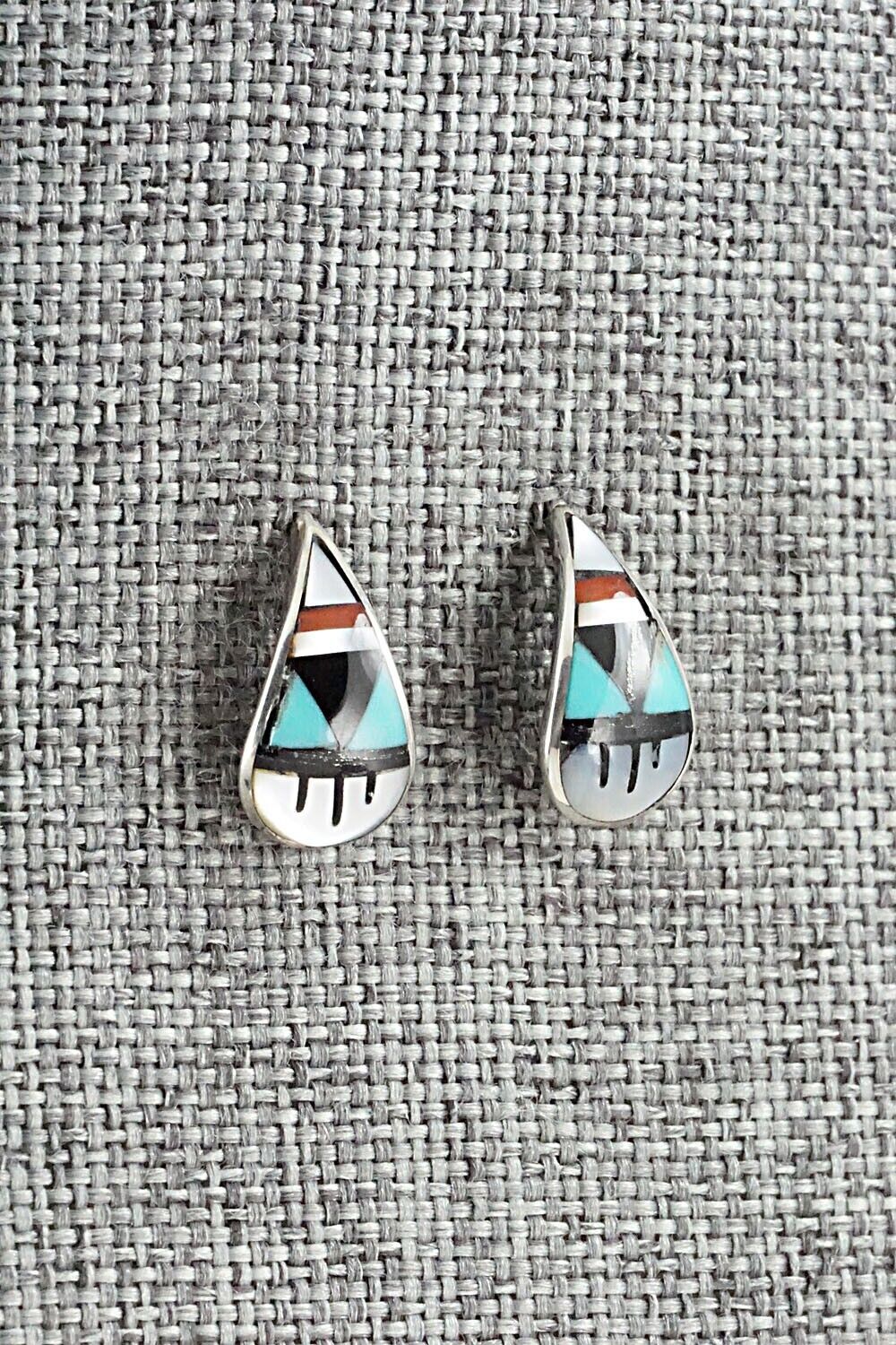 Multi Stone & Sterling Silver Earrings - Bernadette Boone