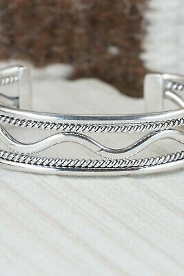 Navajo Sterling Silver Bracelet - Elaine Tahe