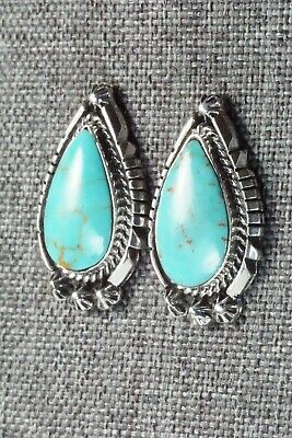 Turquoise & Sterling Silver Earrings - Freida Martinez