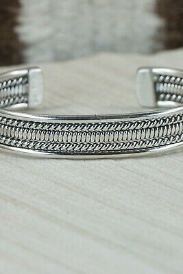 Navajo Sterling Silver Bracelet - Elaine Tahe