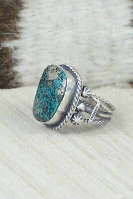Turquoise & Sterling Silver Ring - Samuel Yellowhair - Size 5