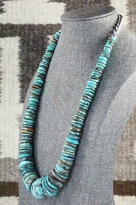 Turquoise & Sterling Silver Necklace - Navajo