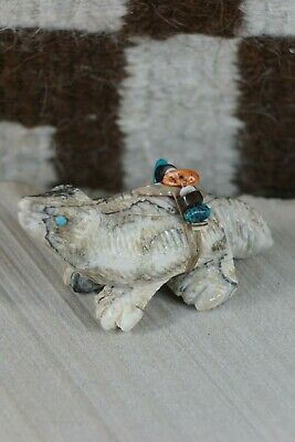 Badger Zuni Fetish Carving - Narren Bowannie - High Lonesome Trading