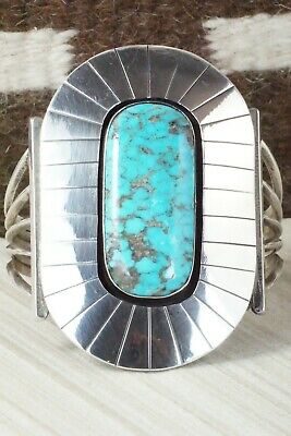 Turquoise & Sterling Silver Bracelet - Navajo