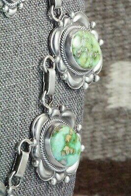 Turquoise & Sterling Silver Necklace and Earrings Set - Tom Lewis