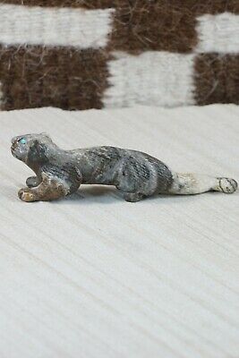 Mountain Lion Zuni Fetish Carving - Lance Cheama