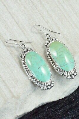 Turquoise & Sterling Silver Earrings - Greg Yazzie