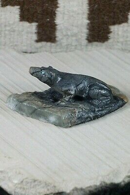Badger Zuni Fetish Carving - Herbert Him - High Lonesome Trading
