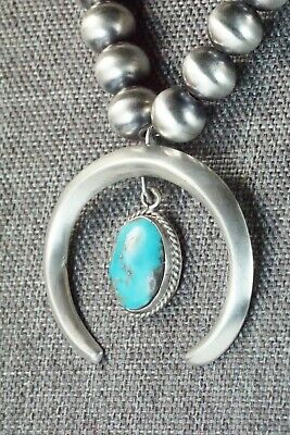 Turquoise & Sterling Silver Pearl Necklace - Jan Mariano - High Lonesome Trading