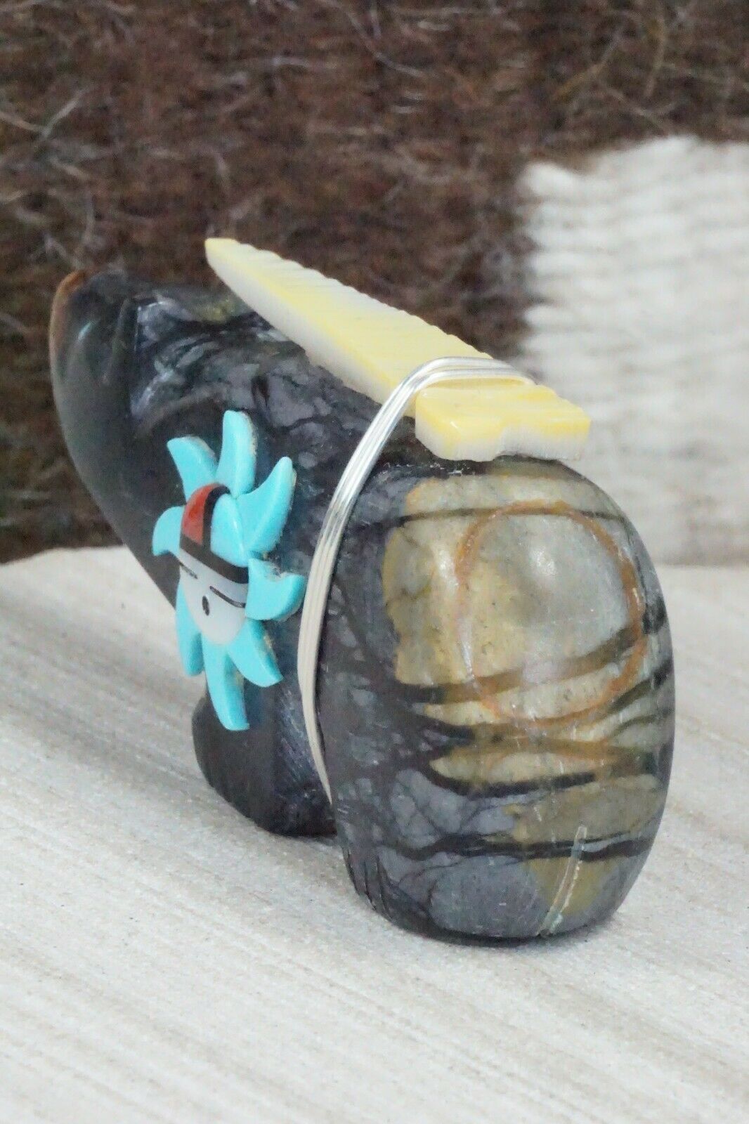 Bear Zuni Fetish Carving - Darrin Boone - High Lonesome Trading