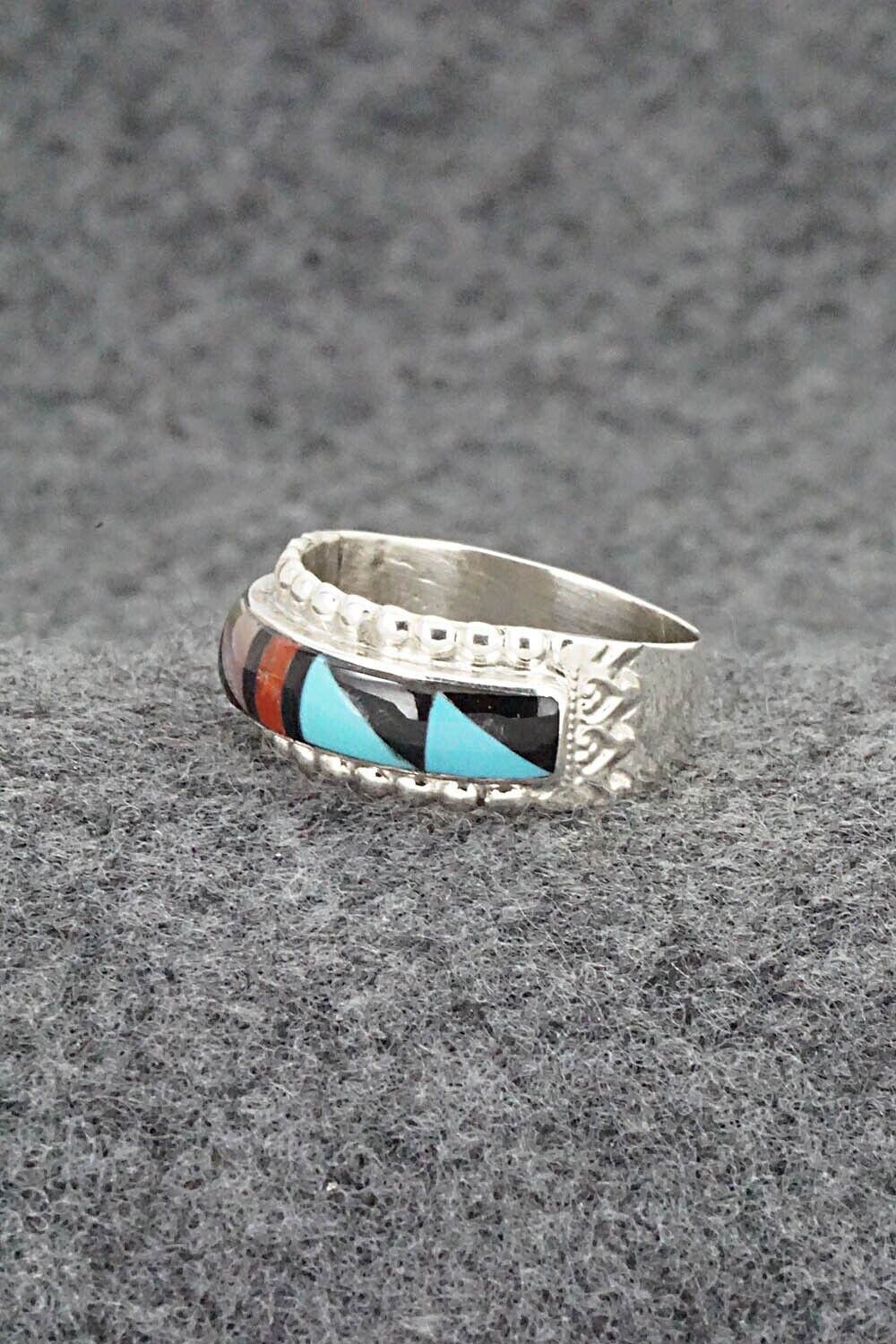Multi Stone & Sterling Silver Ring - Rebecca Sheyka - Size 7