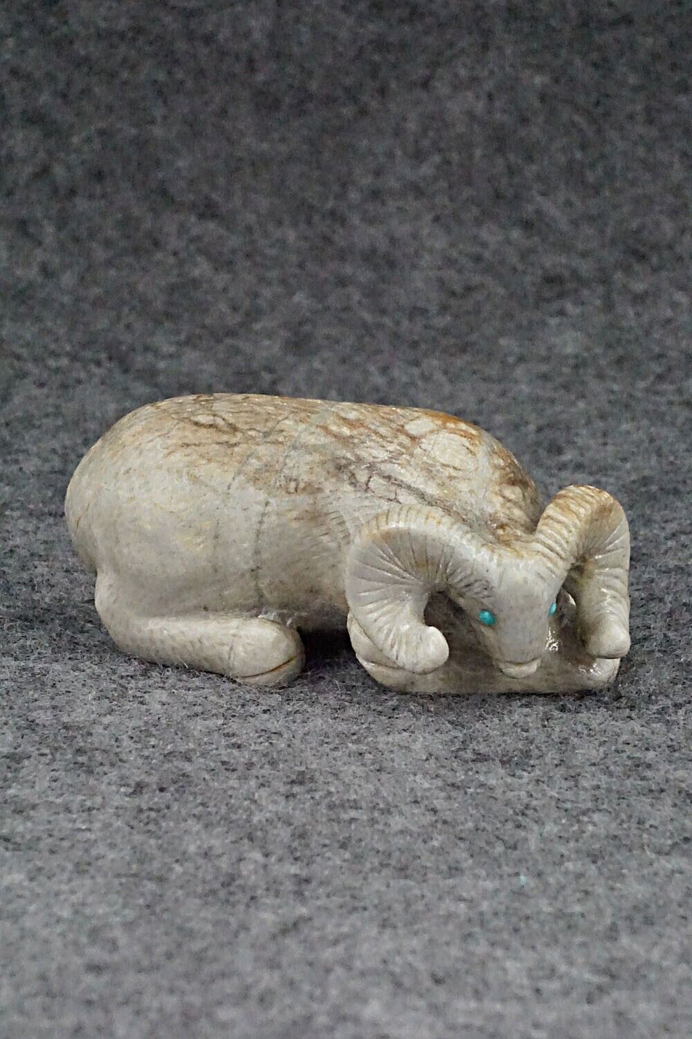 Ram Zuni Fetish Carving - Wilfred Cheama