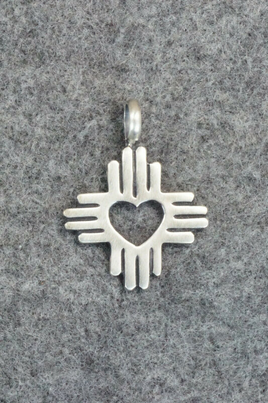 Sterling Silver Zia Pendant - Raymond Coriz