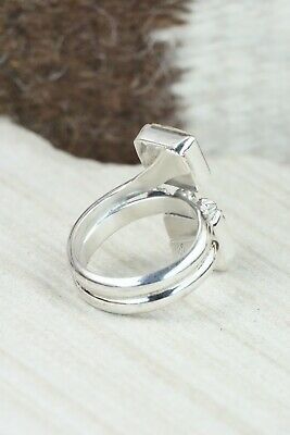 Turquoise & Sterling Silver Ring - Bobby Platero - Size 7