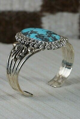 Navajo Turquoise & Sterling Silver Bracelet - Jimson Belin - High Lonesome Trading