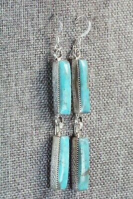 Turquoise & Sterling Silver Earrings - Irvin Tsosie