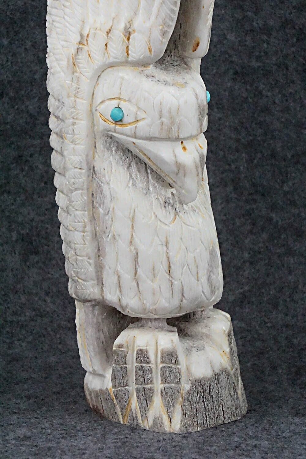 Eagle Zuni Fetish Carving - Garrick Weeka