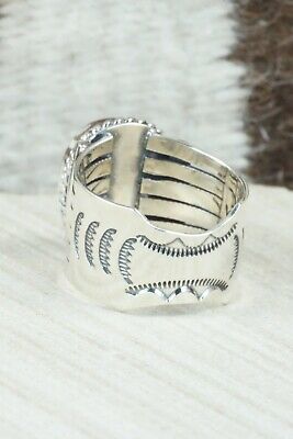 Turquoise and Sterling Silver Ring - Bucky Belin - Size 11.75