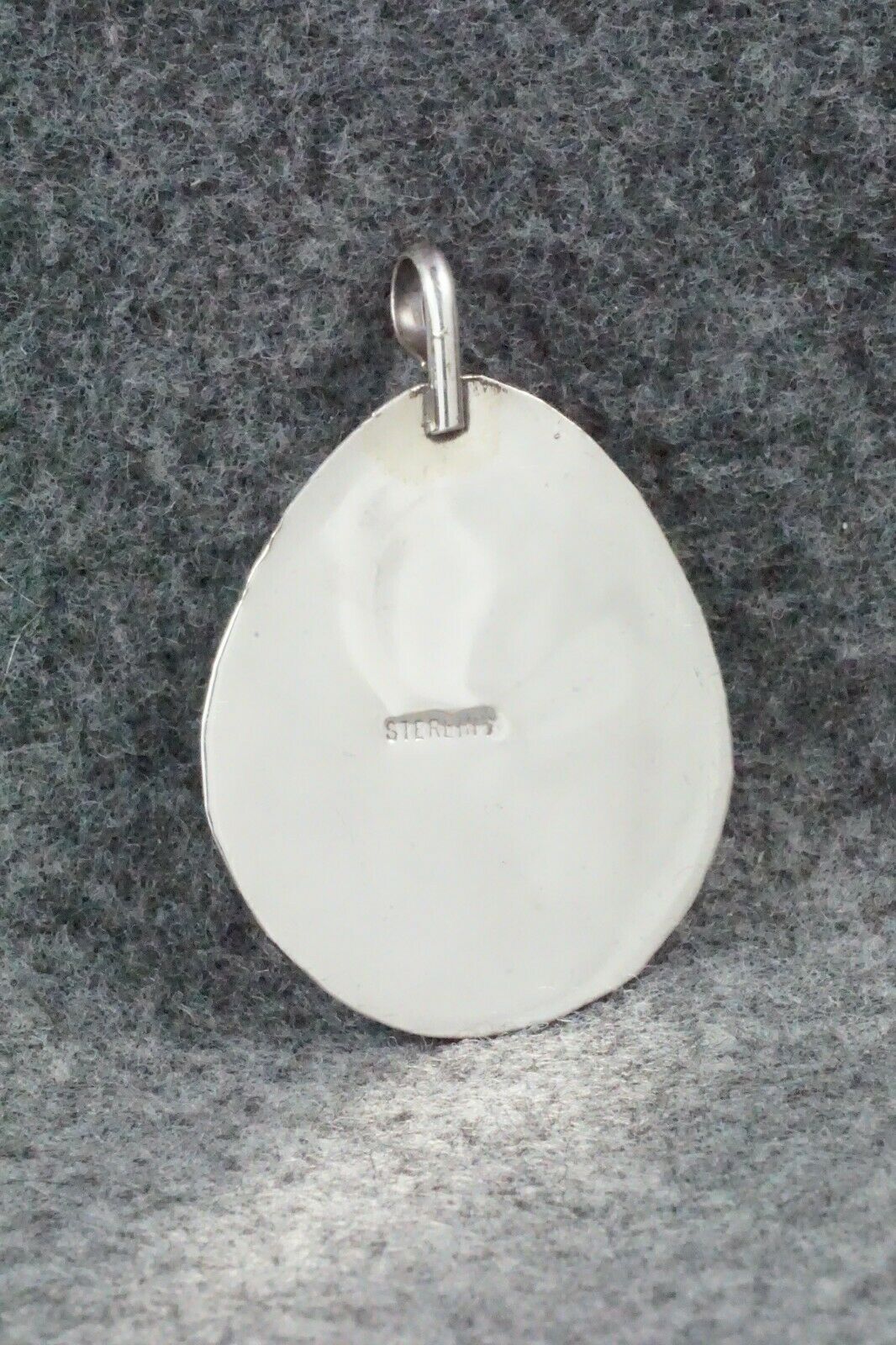 Turquoise & Sterling Silver Pendant - Virginia Long