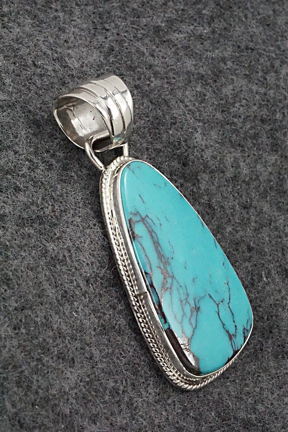 Turquoise and Sterling Silver Pendant - Sharon McCarthy