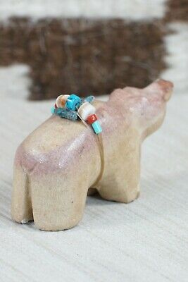 Bear Zuni Fetish Carving - Narren Bowannie - High Lonesome Trading
