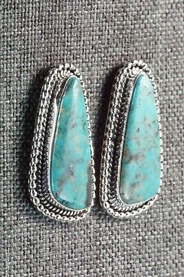 Turquoise & Sterling Silver Earrings - Annissa Martinez