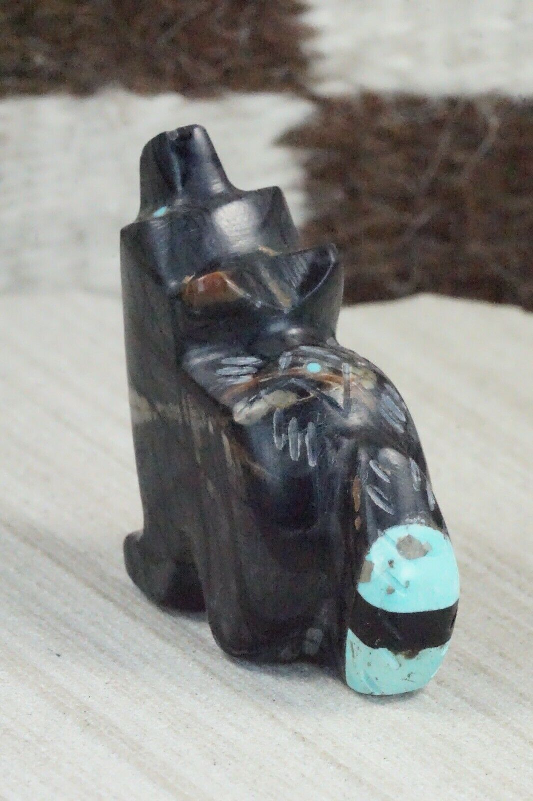 Wolf Zuni Fetish Carving - Brandon Phillips