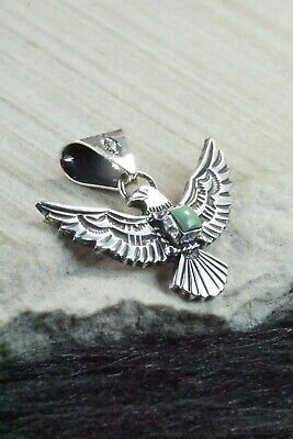 Turquoise & Sterling Silver Pendant - Kay Delgarito