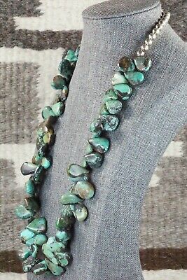 Turquoise & Sterling Silver Necklace - Navajo