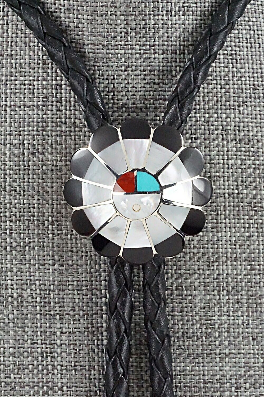 Multi Stone & Sterling Silver Bolo Tie - Denise Siutza