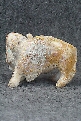 Buffalo Zuni Fetish Carving - Isiah Chopito