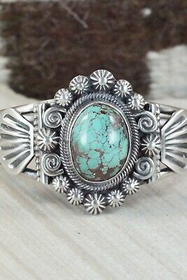 Navajo Turquoise & Sterling Silver Bracelet - Leon Martinez