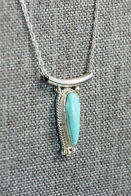 Navajo Turquoise & Sterling Silver Necklace - Sharon McCarthy