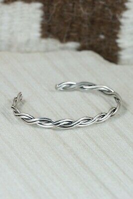 Navajo Sterling Silver Bracelet - Elaine Tahe