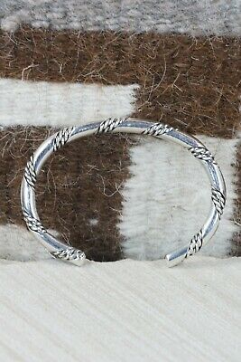Navajo Sterling Silver Bracelet - Elaine Tahe