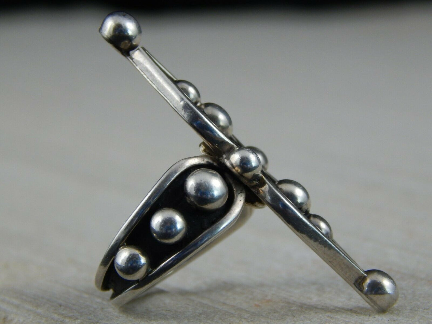 Navajo Sterling Silver Ring - G. Nez - Native American - Size 6 - High Lonesome Trading