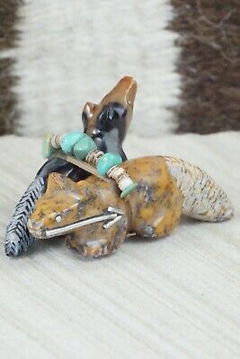 Wolf Zuni Fetish Carving - Daisy Natewa