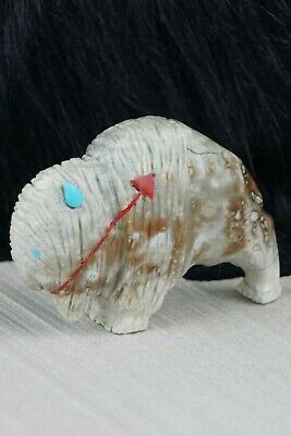 Buffalo Zuni Fetish Carving - Kevin Quam - High Lonesome Trading