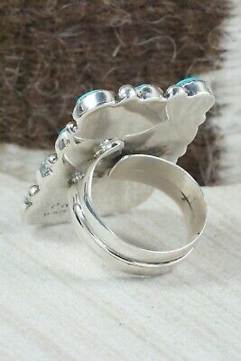 Turquoise and Sterling Silver Ring - Priscilla Reeder - Size 8