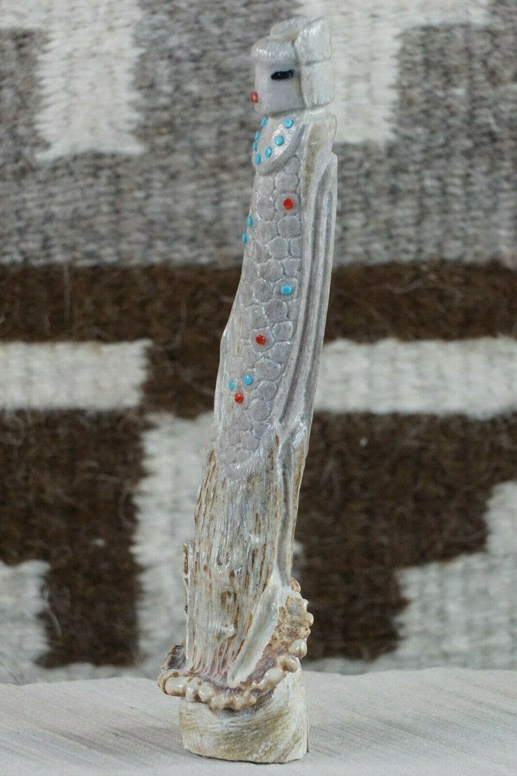 Corn Maiden Zuni Fetish Carving - Derrick Kaamasee - High Lonesome Trading