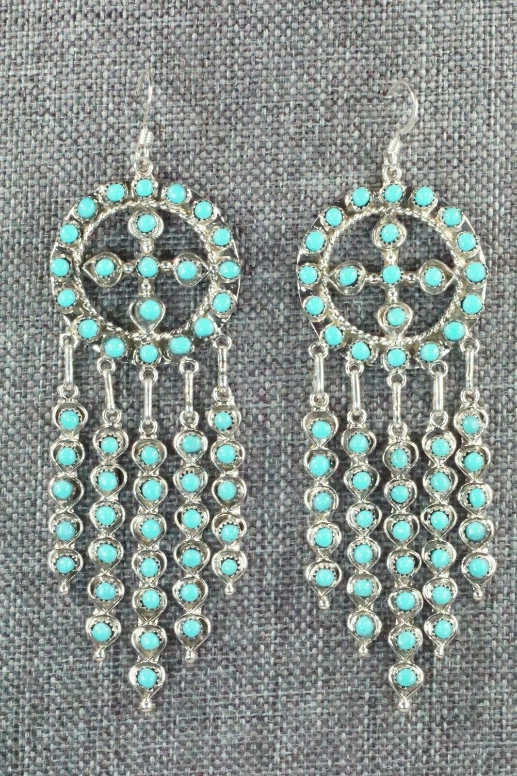 Turquoise and Sterling Silver Earrings - Waylon Johnson