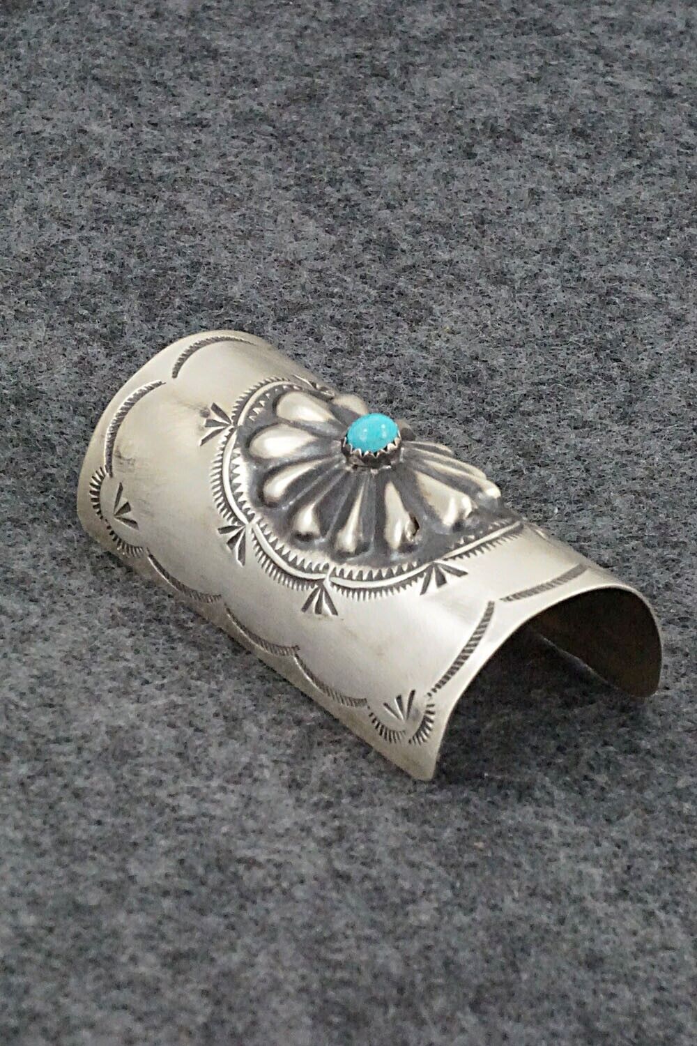 Turquoise & Sterling Silver Hair Pin - Arlene Soce