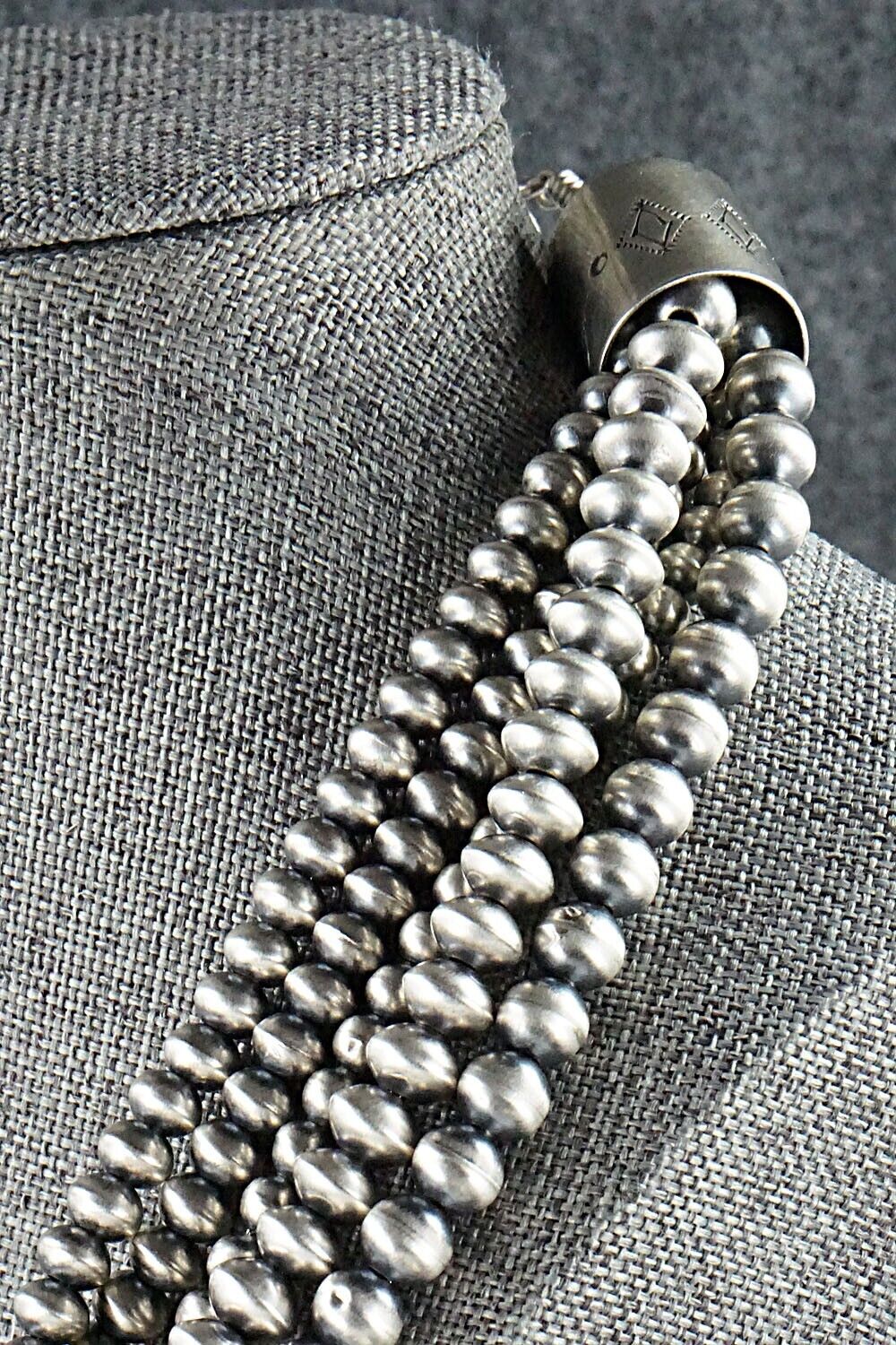 Sterling Silver Navajo Pearl Necklace - Jan Mariano