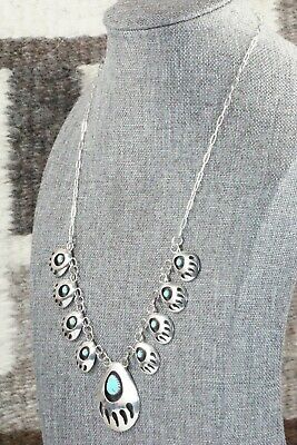 Turquoise & Sterling Silver Necklace - Leta Parker